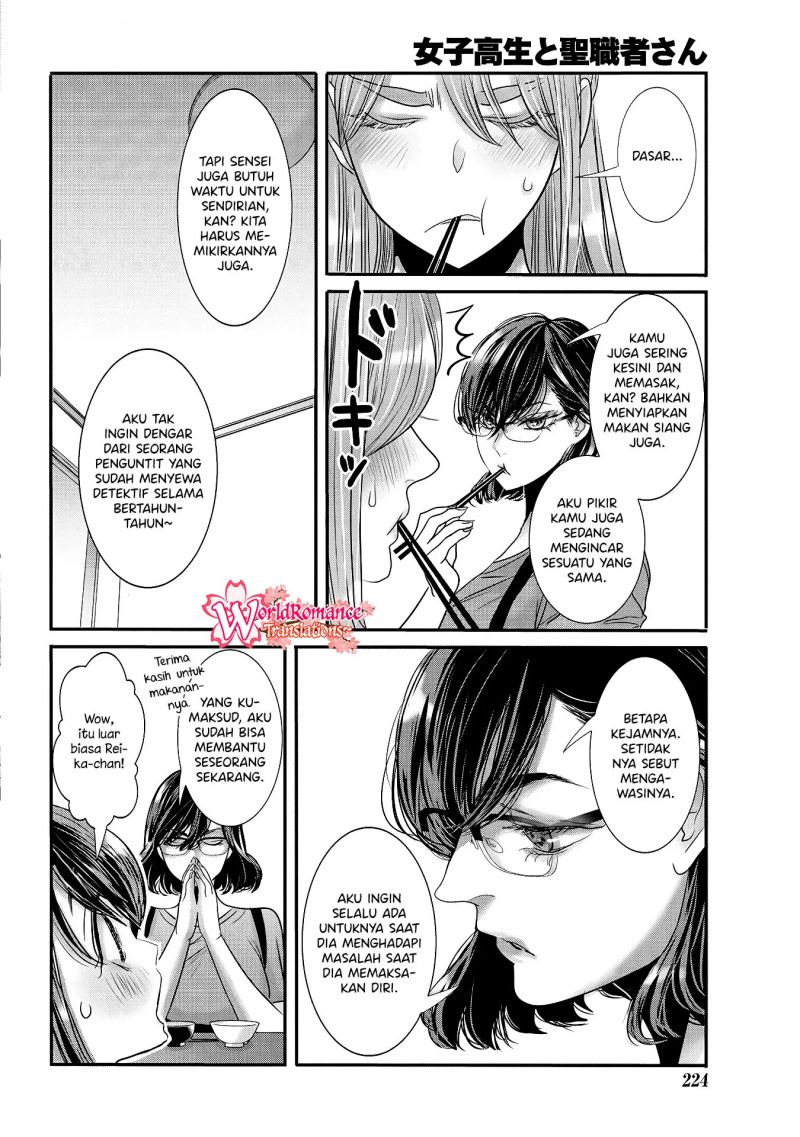 Joshikousei to Seishokusha-san Chapter 30 Bahasa Indonesia