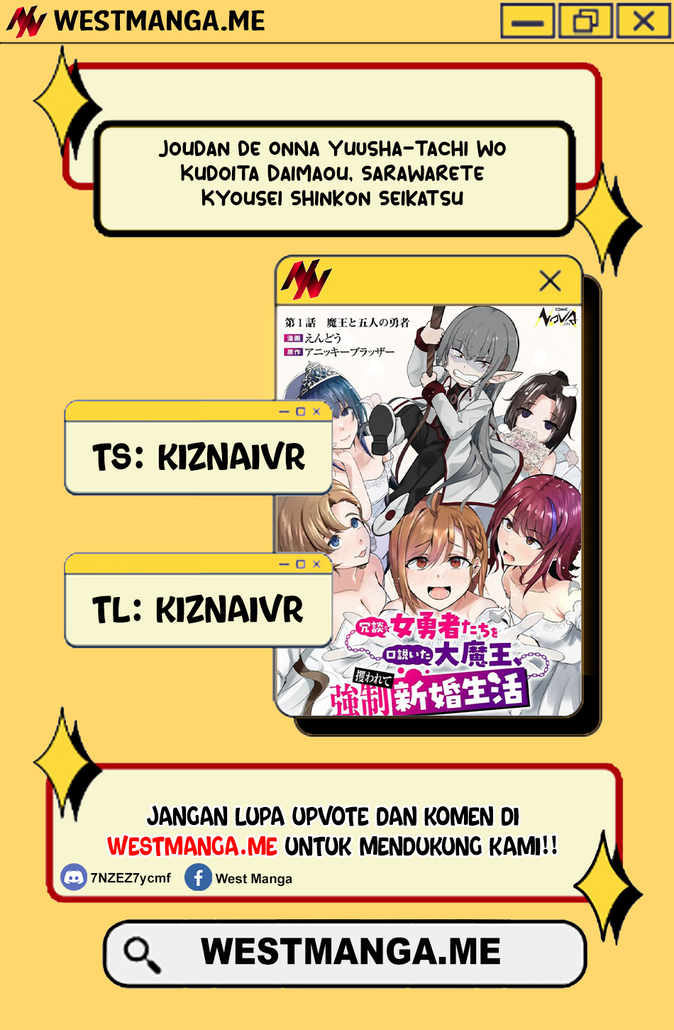 Joudan de Onna Yuusha-tachi wo Kudoita Daimaou, Sarawarete Kyousei Shinkon Seikatsu Chapter 02 Bahasa Indonesia