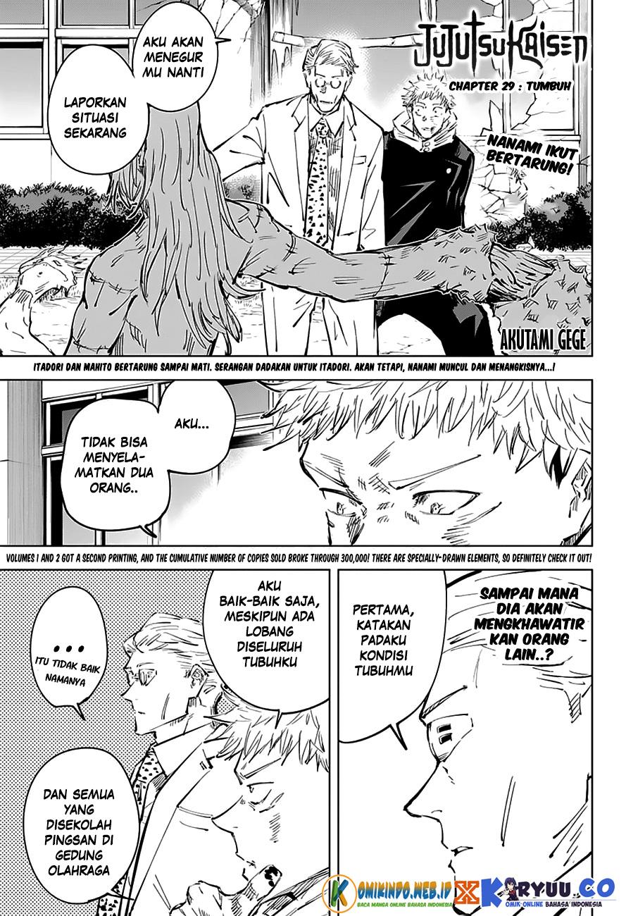 Jujutsu Kaisen Chapter 29 Bahasa Indonesia