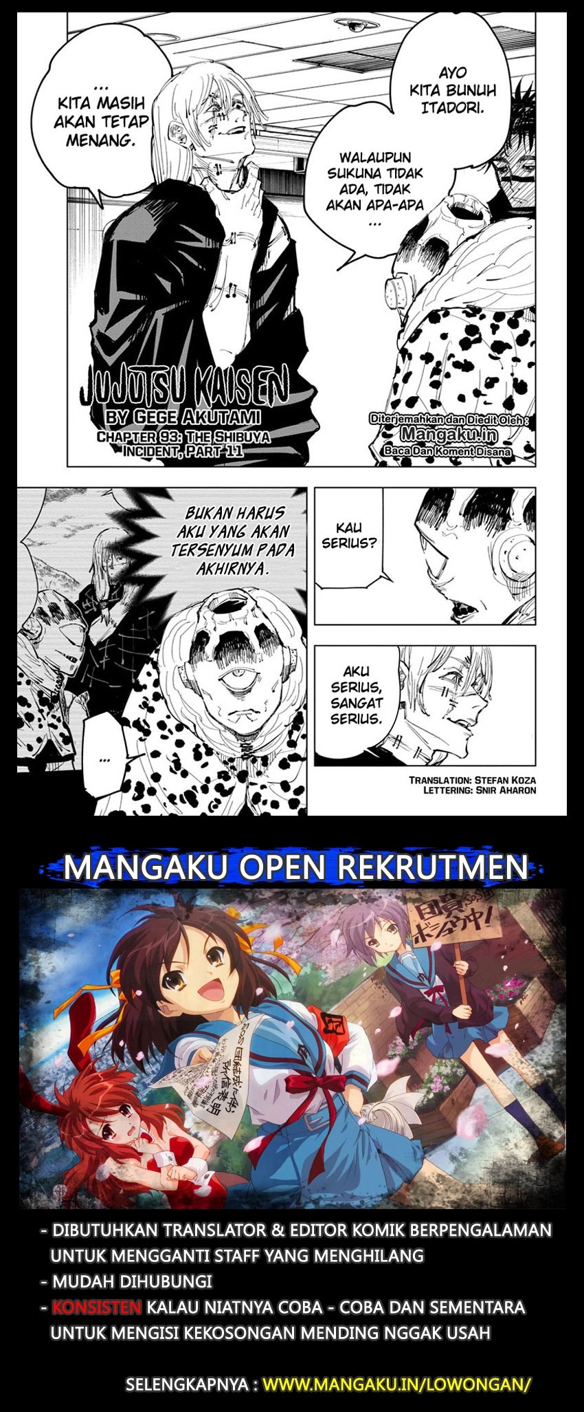 Jujutsu Kaisen Chapter 93 Bahasa Indonesia