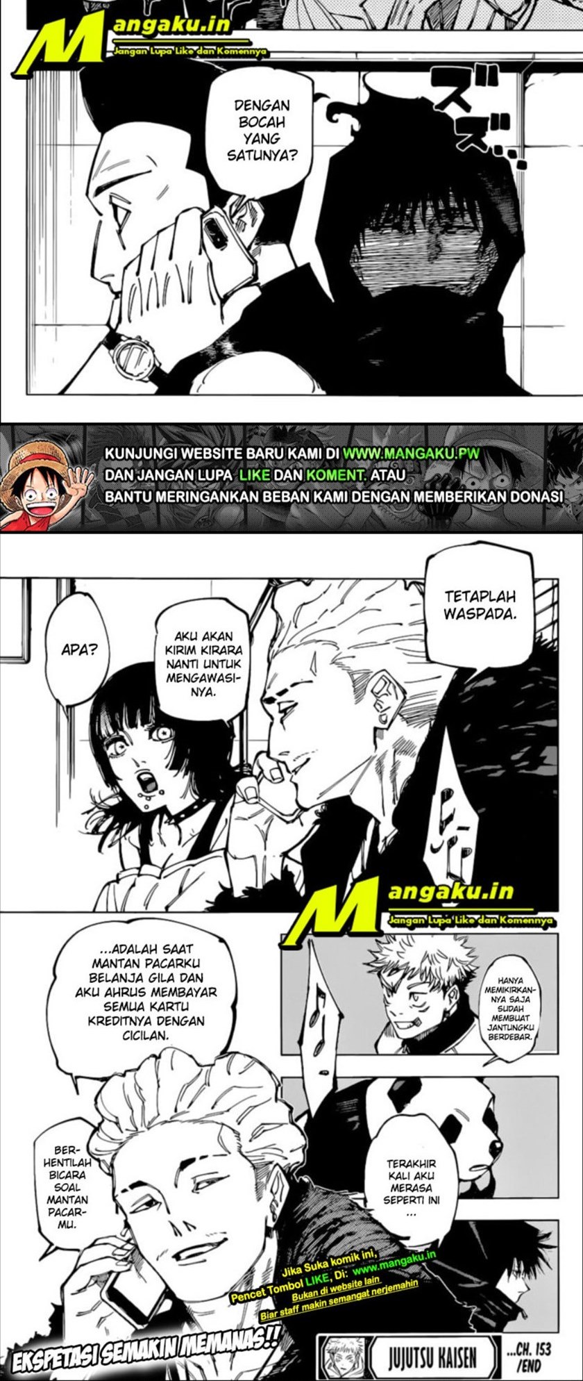 Jujutsu Kaisen Chapter 153 Bahasa Indonesia