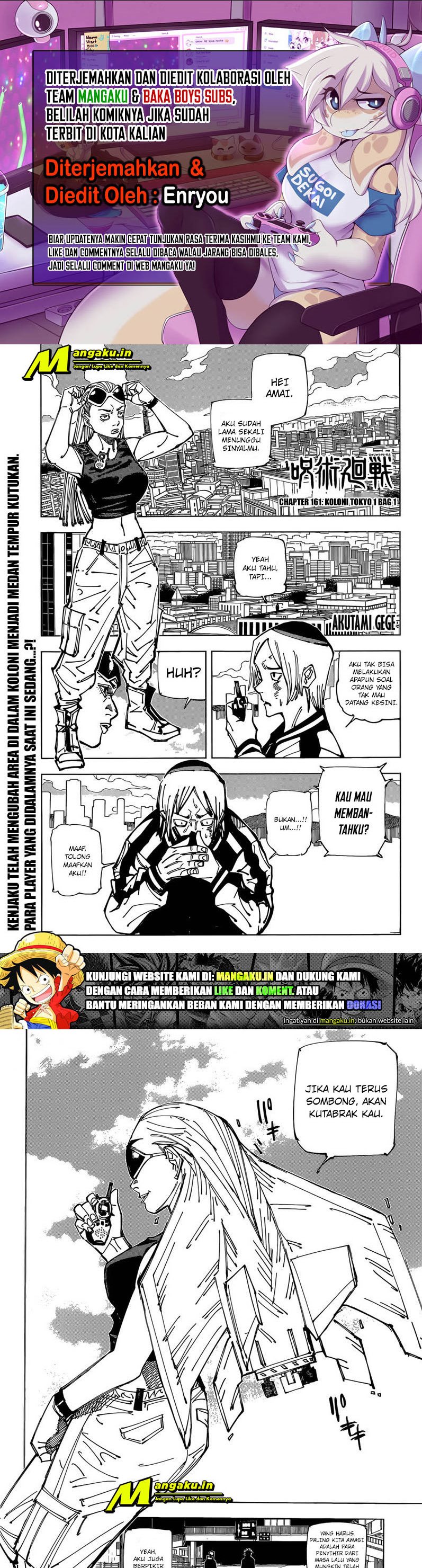 Jujutsu Kaisen Chapter 161 Bahasa Indonesia