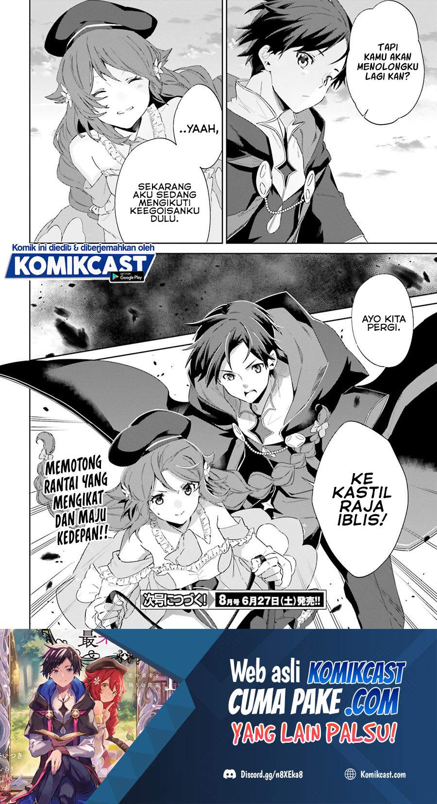 Kagami no Mukou no Saihate Toshokan: Kou no Yuusha to Itsuwari no Maou Chapter 13 Bahasa Indonesia