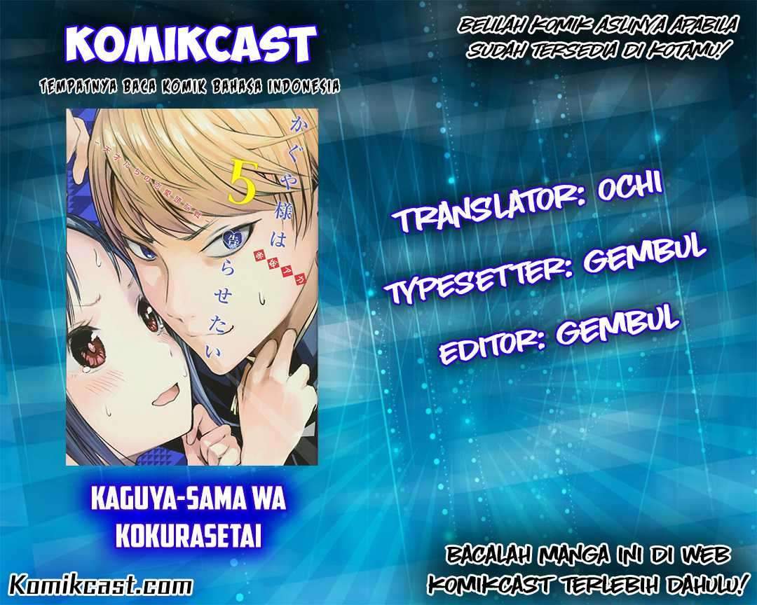 Kaguya-sama wa Kokurasetai: Tensai-tachi no Renai Zunousen Chapter 28 Bahasa Indonesia