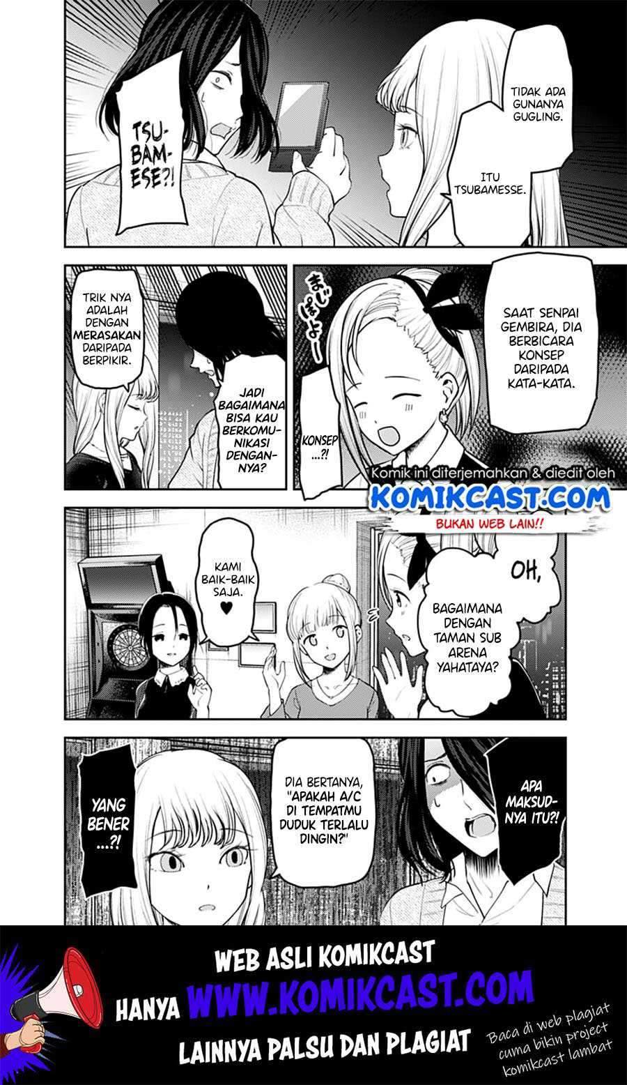 Kaguya-sama wa Kokurasetai: Tensai-tachi no Renai Zunousen Chapter 154 Bahasa Indonesia