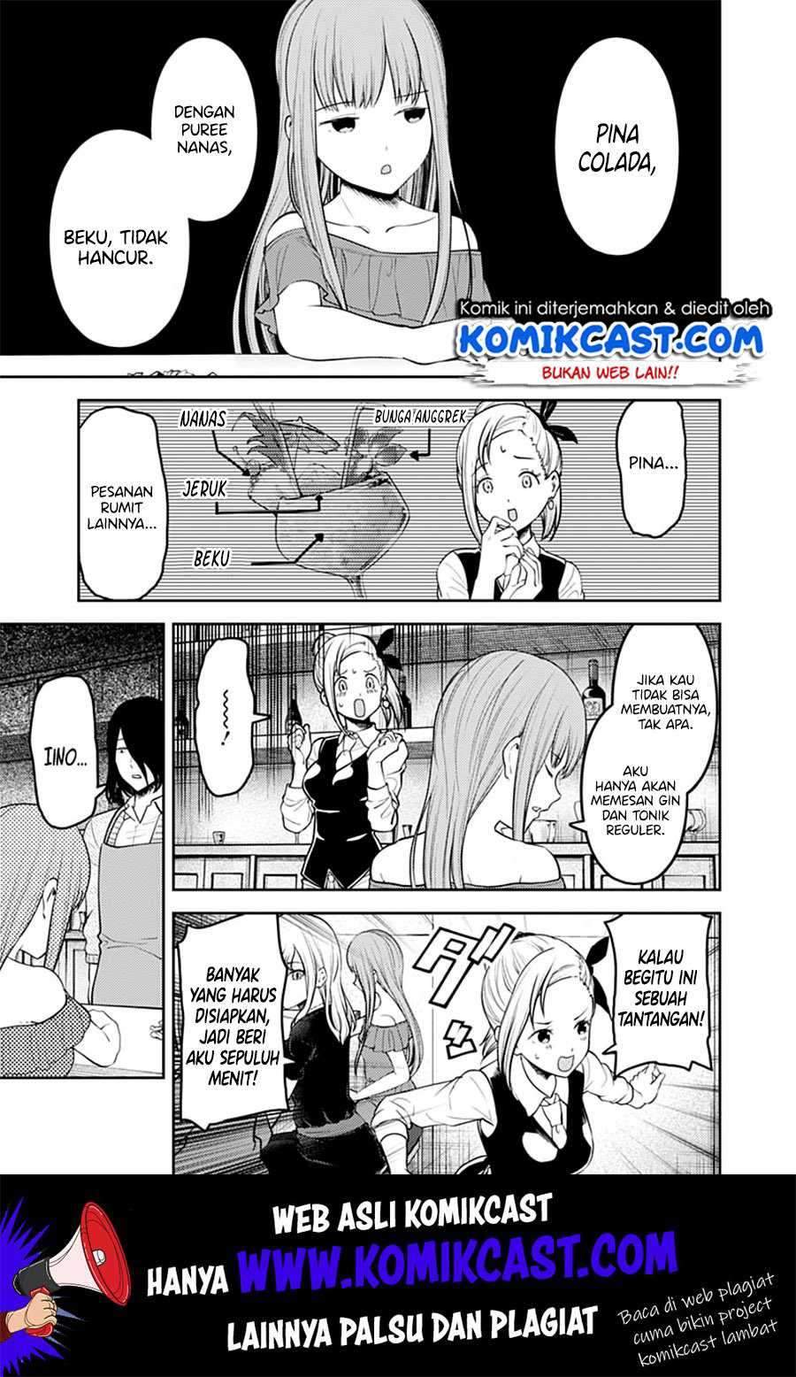 Kaguya-sama wa Kokurasetai: Tensai-tachi no Renai Zunousen Chapter 154 Bahasa Indonesia