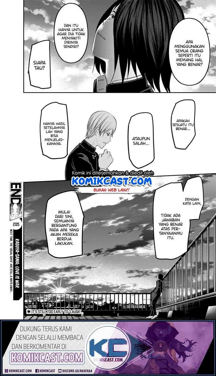 Kaguya-sama wa Kokurasetai: Tensai-tachi no Renai Zunousen Chapter 205 Bahasa Indonesia