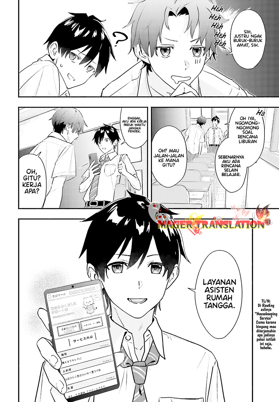 Kajidaikou no Arbeit wo Hajimetara Gakuen Ichi no Bishoujo no Kazoku ni Kiniirarechaimashita chapter 1