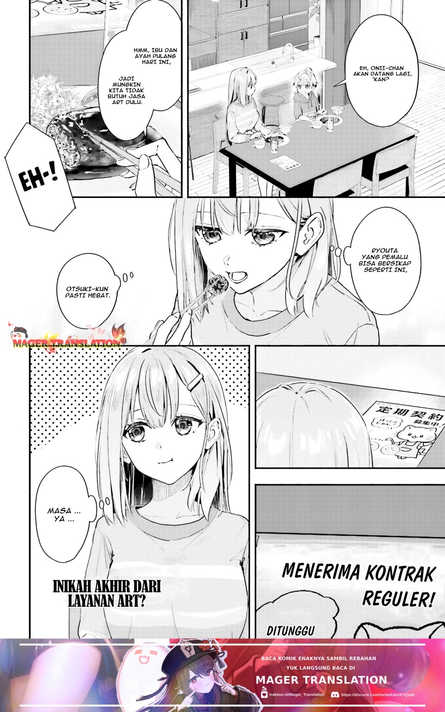 Kajidaikou no Arbeit wo Hajimetara Gakuen Ichi no Bishoujo no Kazoku ni Kiniirarechaimashita chapter 2