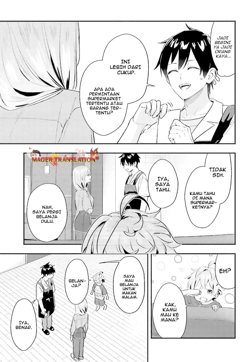 Kajidaikou no Arbeit wo Hajimetara Gakuen Ichi no Bishoujo no Kazoku ni Kiniirarechaimashita chapter 4