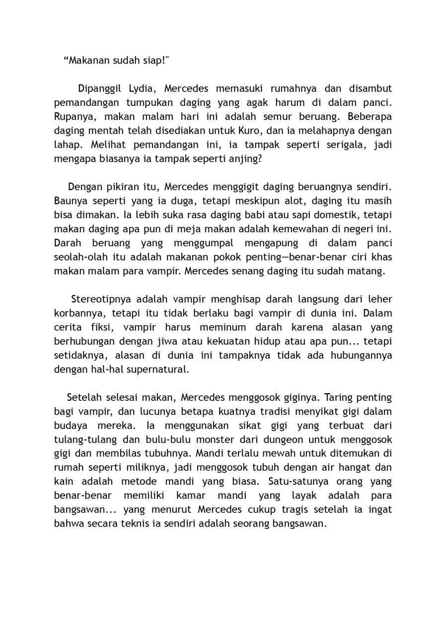 Kaketa Tsuki no Mercedes ~Kyuuketsuki no Kizoku ni Tensei Shitakedo Sute Rare Sounanode Dungeon o Seiha Suru~ Chapter 08 Bahasa Indonesia