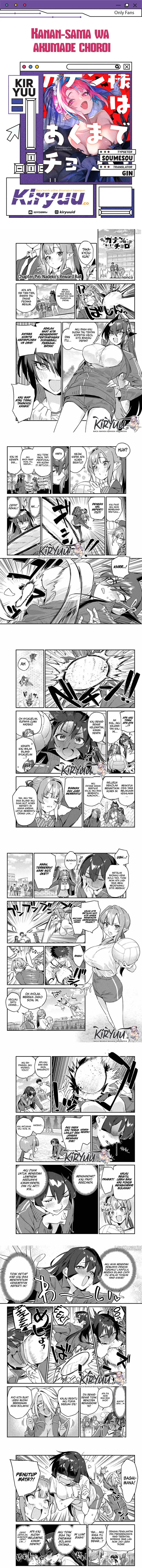 Kanan-sama wa Akumade Choroi Chapter 156 Bahasa Indonesia