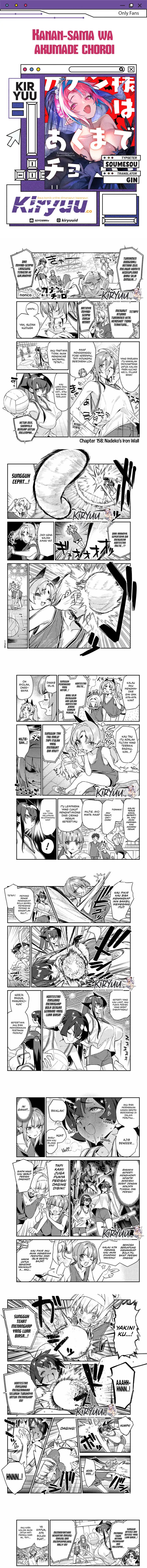 Kanan-sama wa Akumade Choroi Chapter 158 Bahasa Indonesia