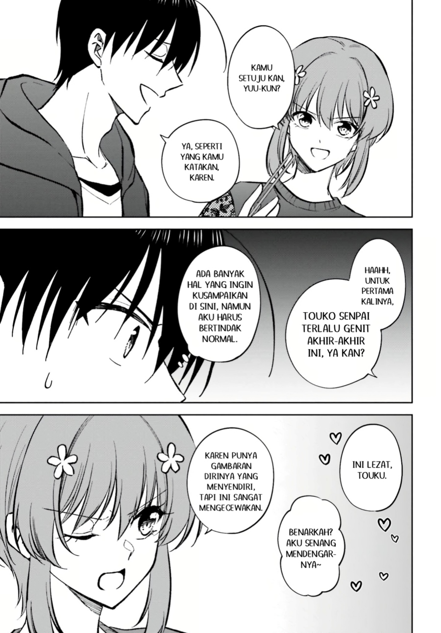 Kanojo ga Senpai ni NTR-reta no de, Senpai no Kanojo wo NTR-masu Chapter 11.1 Bahasa Indonesia