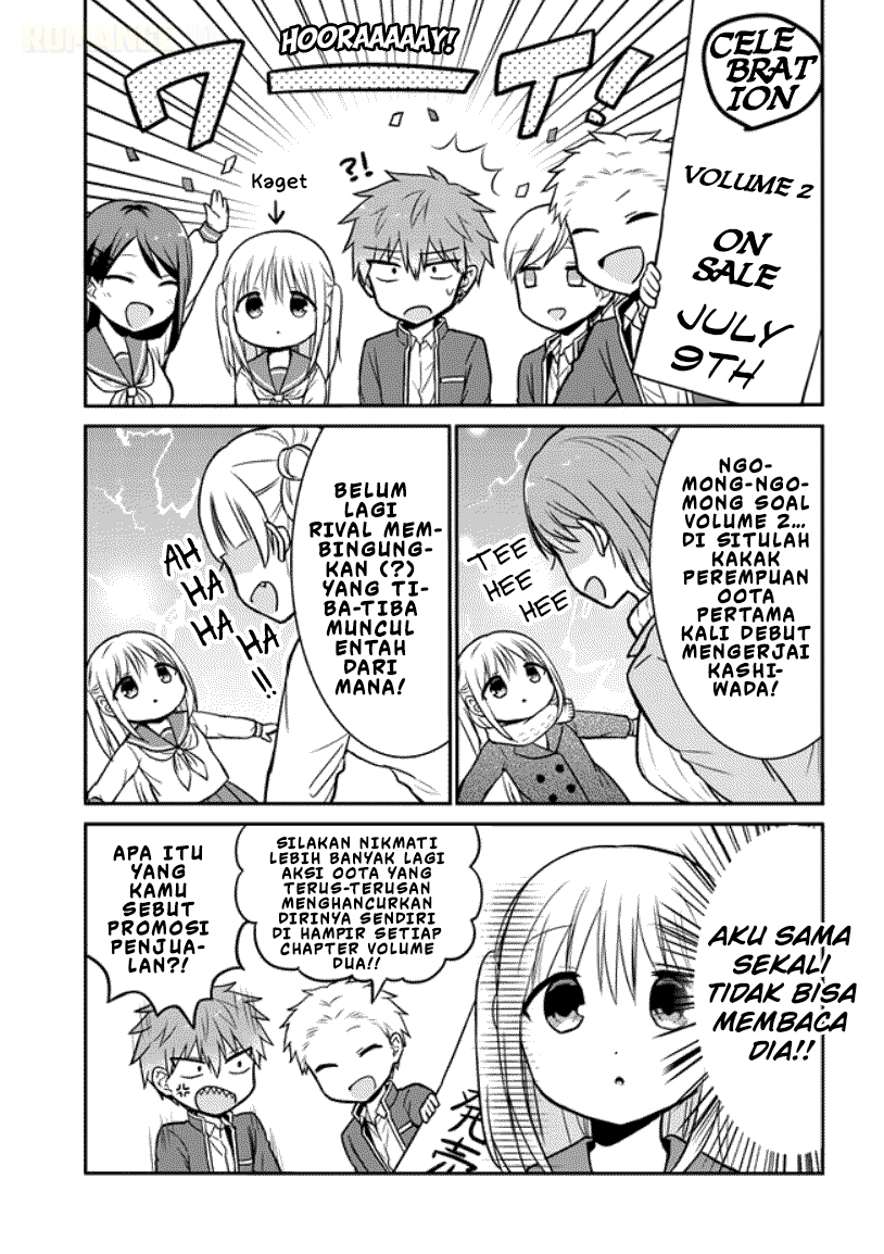 Kao ni denai Kashiwada-san to Kao ni deru Ota-kun Chapter 30.5 Bahasa Indonesia