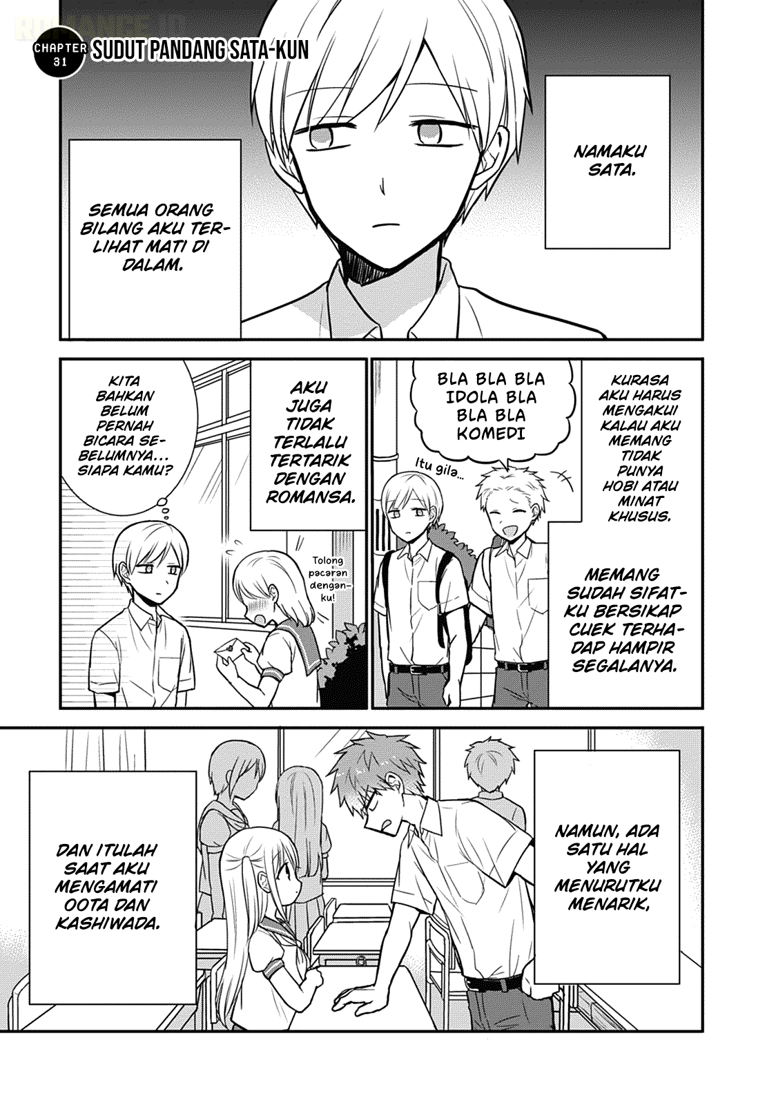 Kao ni denai Kashiwada-san to Kao ni deru Ota-kun Chapter 31 Bahasa Indonesia