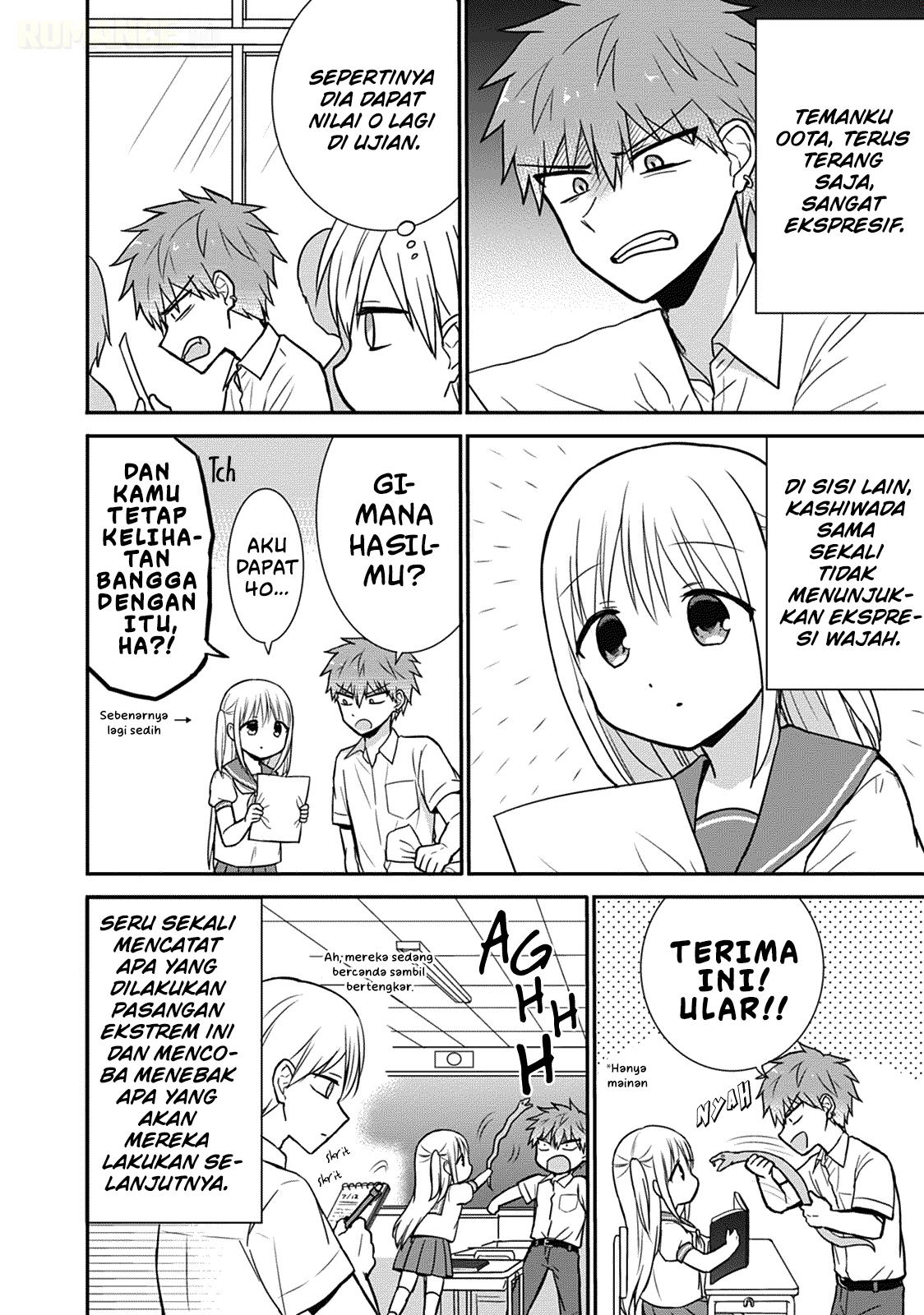 Kao ni denai Kashiwada-san to Kao ni deru Ota-kun Chapter 31 Bahasa Indonesia