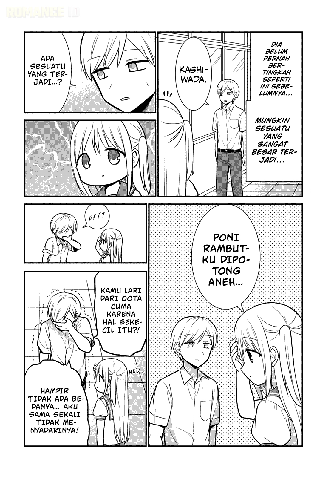 Kao ni denai Kashiwada-san to Kao ni deru Ota-kun Chapter 31 Bahasa Indonesia