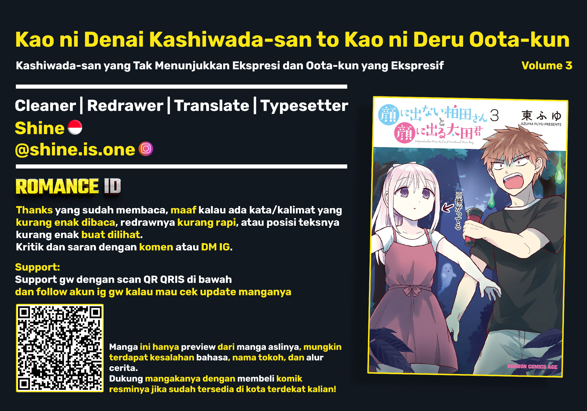 Kao ni denai Kashiwada-san to Kao ni deru Ota-kun Chapter 31 Bahasa Indonesia