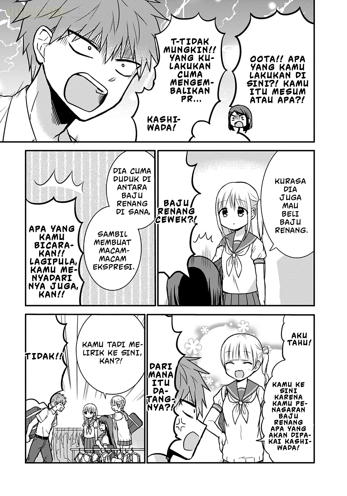 Kao ni denai Kashiwada-san to Kao ni deru Ota-kun Chapter 33 Bahasa Indonesia