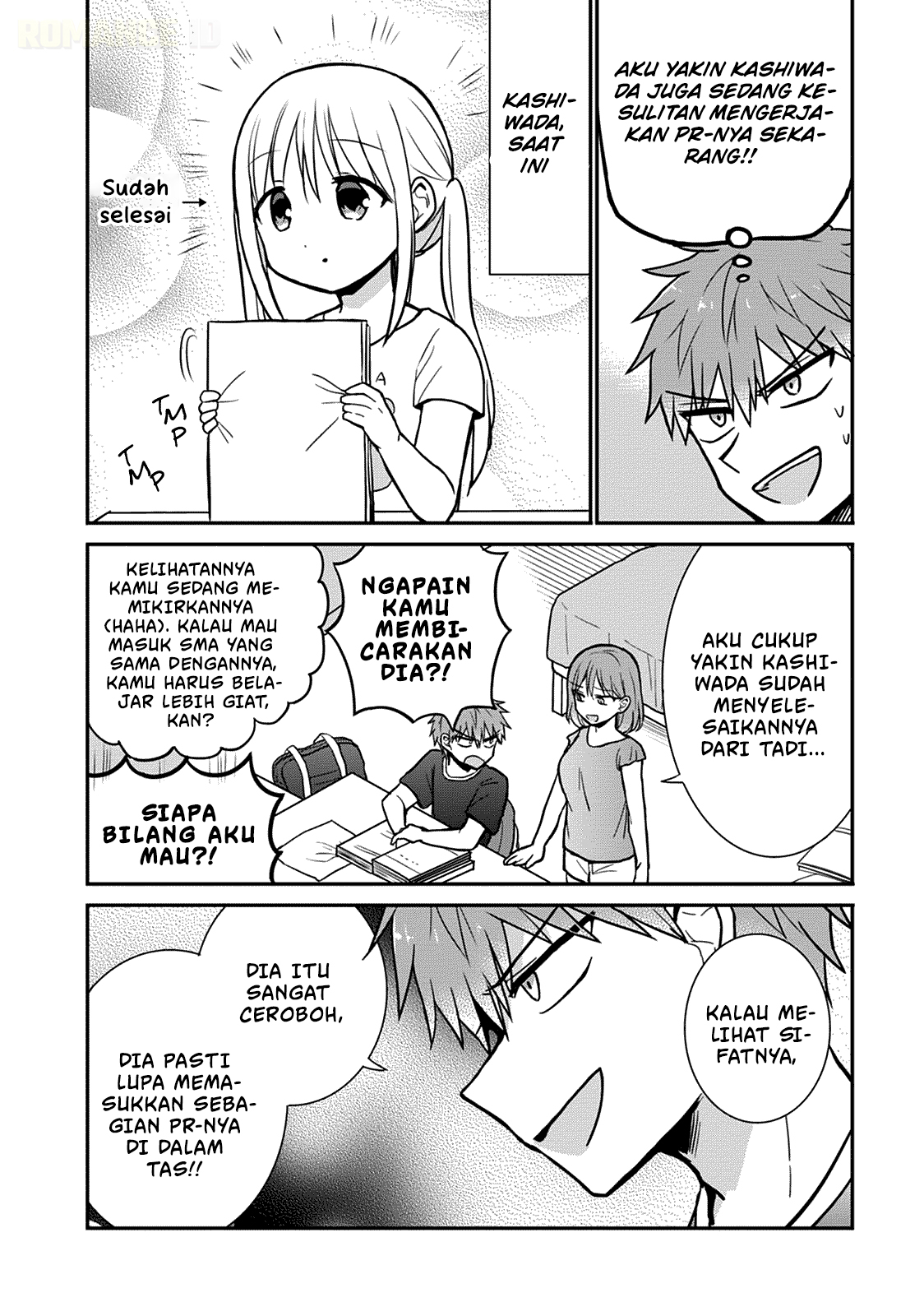 Kao ni denai Kashiwada-san to Kao ni deru Ota-kun Chapter 37.5 Bahasa Indonesia