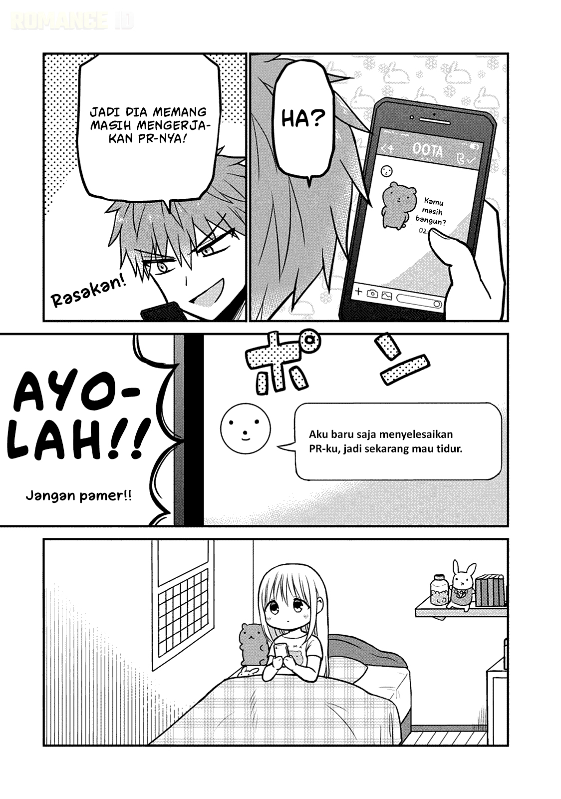 Kao ni denai Kashiwada-san to Kao ni deru Ota-kun Chapter 37.5 Bahasa Indonesia