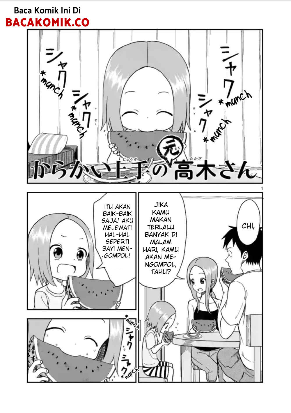 Karakai Jouzu no (Moto) Takagi-san Chapter 55 Bahasa Indonesia