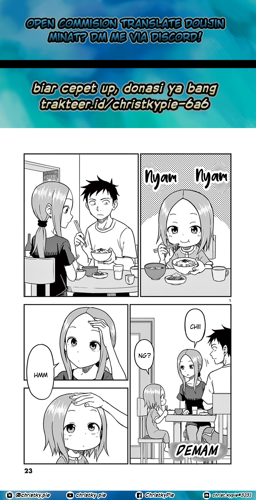 Karakai Jouzu no (Moto) Takagi-san Chapter 95 Bahasa Indonesia
