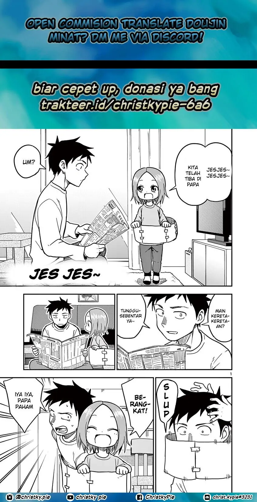 Karakai Jouzu no (Moto) Takagi-san Chapter 131 Bahasa Indonesia