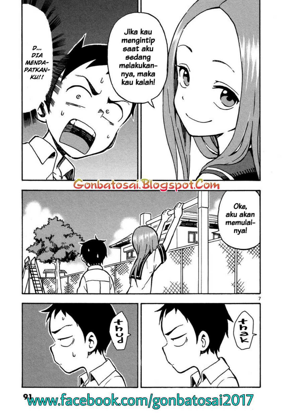 Karakai Jouzu no Takagi-san Chapter 23 Bahasa Indonesia