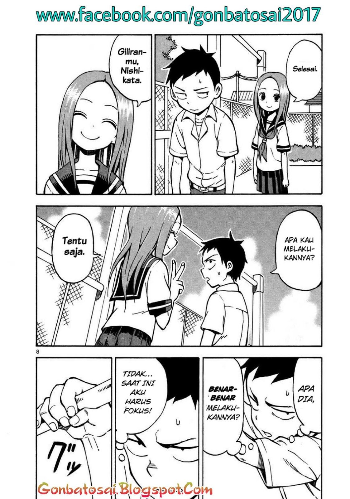 Karakai Jouzu no Takagi-san Chapter 23 Bahasa Indonesia