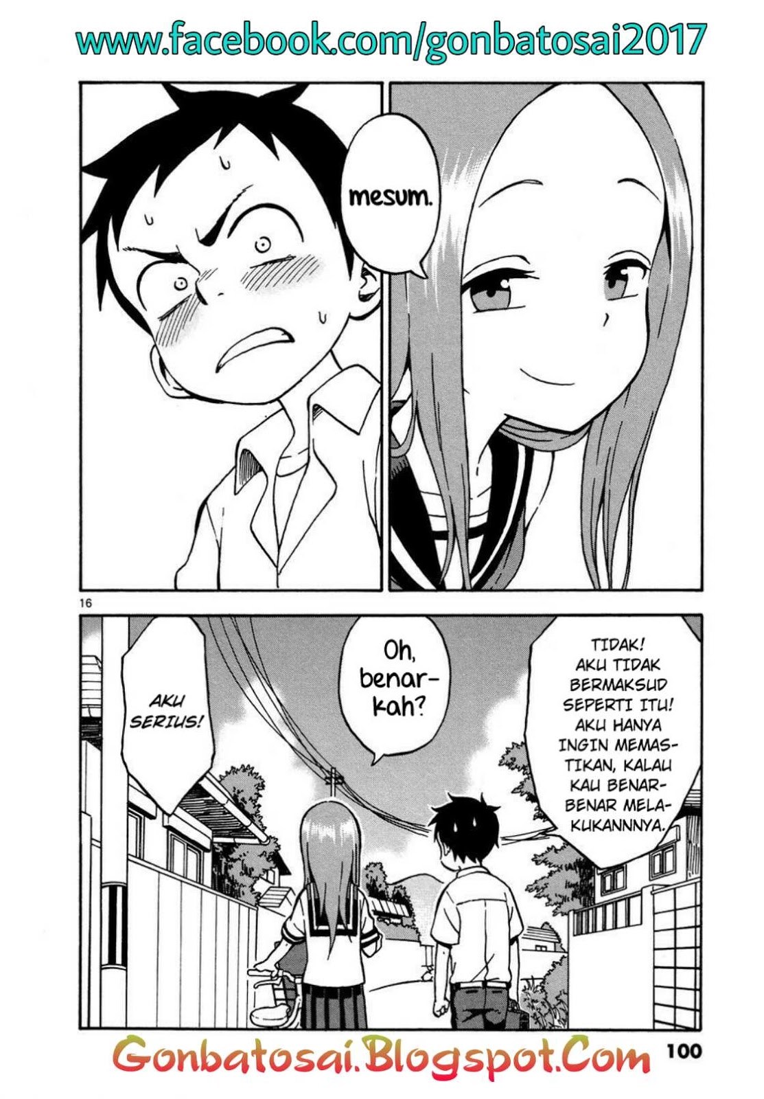 Karakai Jouzu no Takagi-san Chapter 23 Bahasa Indonesia