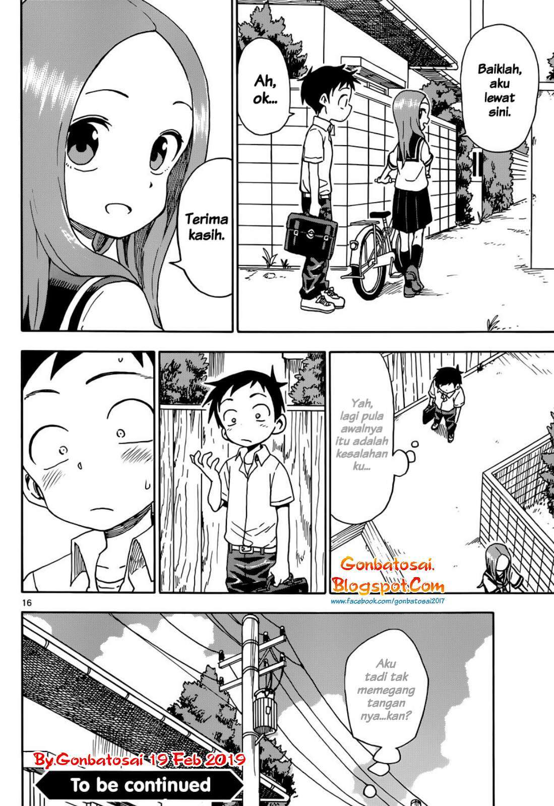 Karakai Jouzu no Takagi-san chapter 64