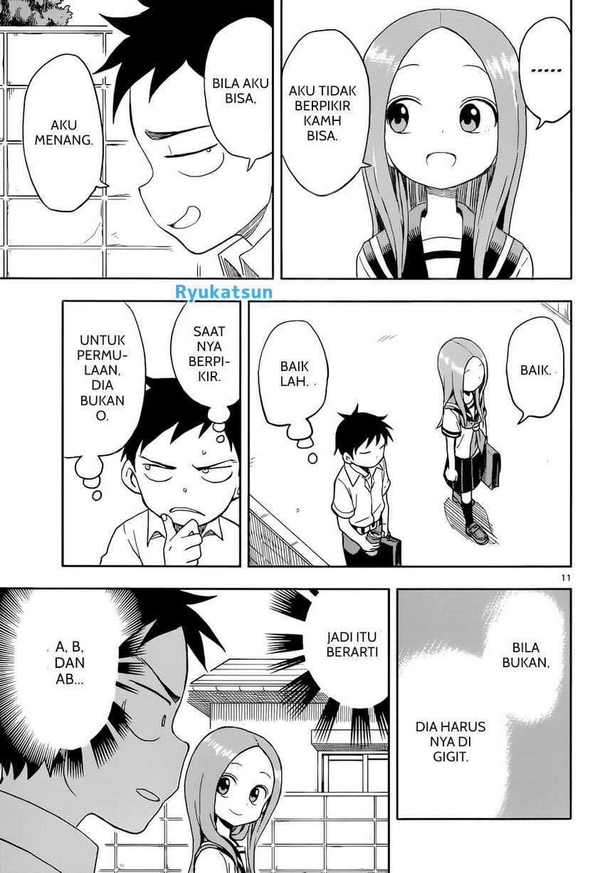 Karakai Jouzu no Takagi-san Chapter 90 Bahasa Indonesia
