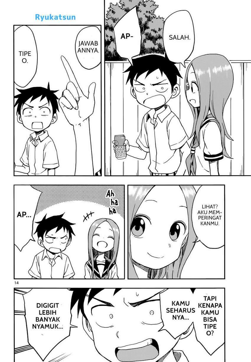 Karakai Jouzu no Takagi-san Chapter 90 Bahasa Indonesia