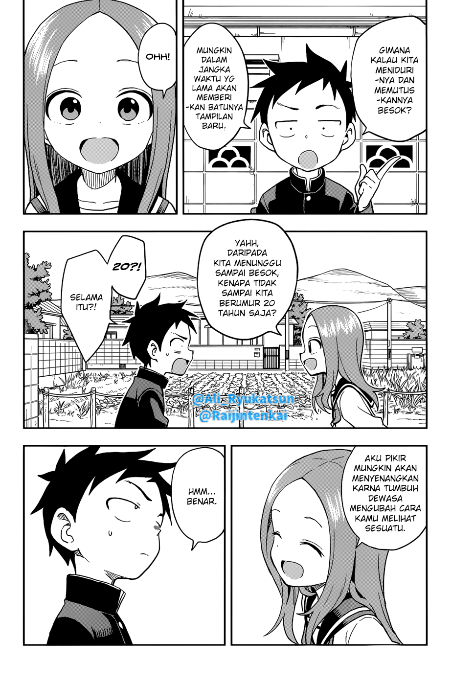 Karakai Jouzu no Takagi-san Chapter 145 Bahasa Indonesia