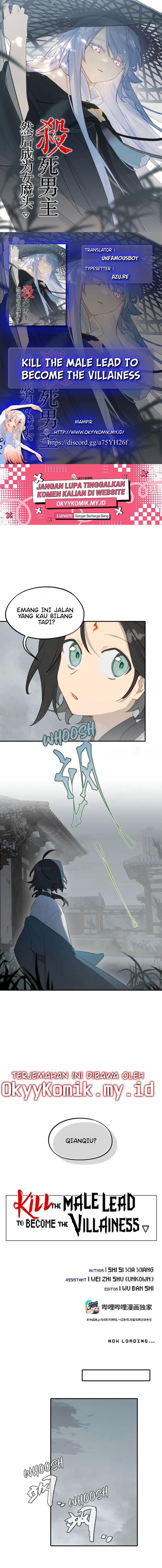 Kill the Male Lead to Become the Villainess Chapter 28 Bahasa Indonesia