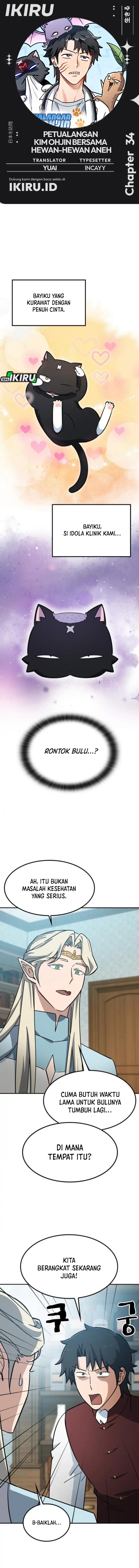 Kim Ohjin’s Adventures With Strange Animals Chapter 34 Bahasa Indonesia