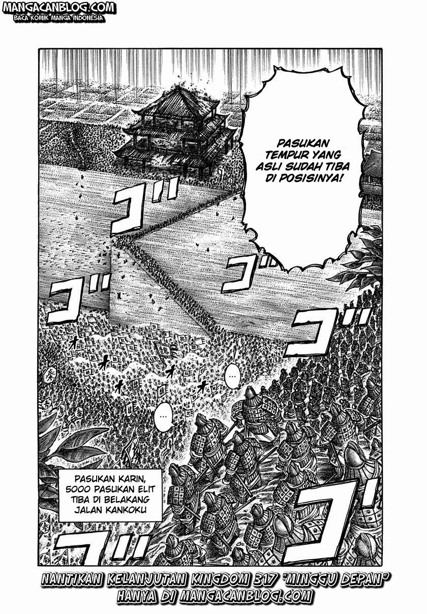 Kingdom Chapter 316 Bahasa Indonesia