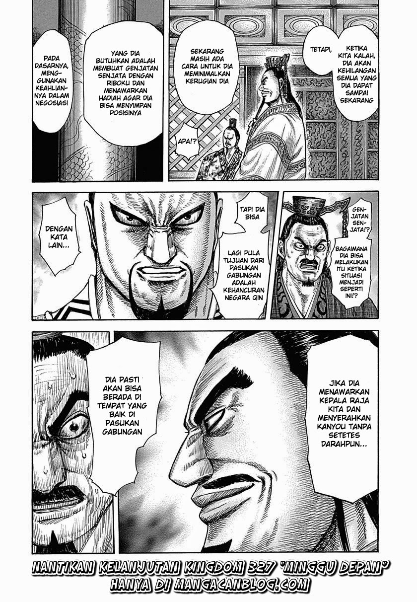 Kingdom Chapter 326 Bahasa Indonesia