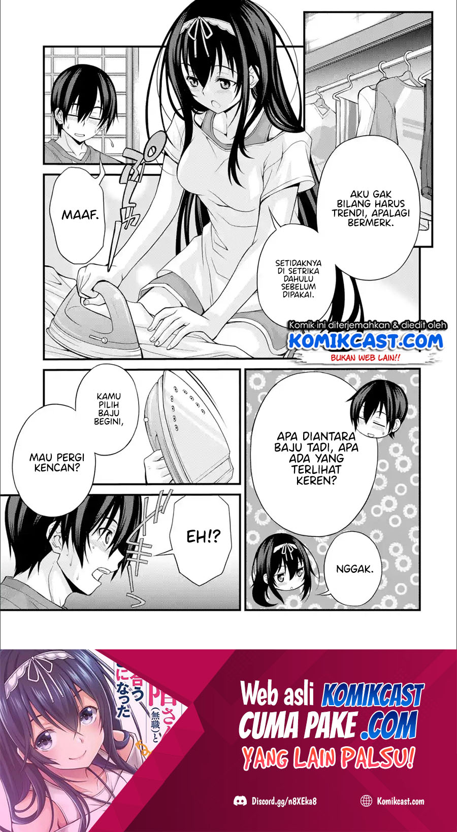 Kirei na Kurokami no Takashina-san (Mushoku) to Tsukiau Koto ni Natta Chapter 08.3 Bahasa Indonesia