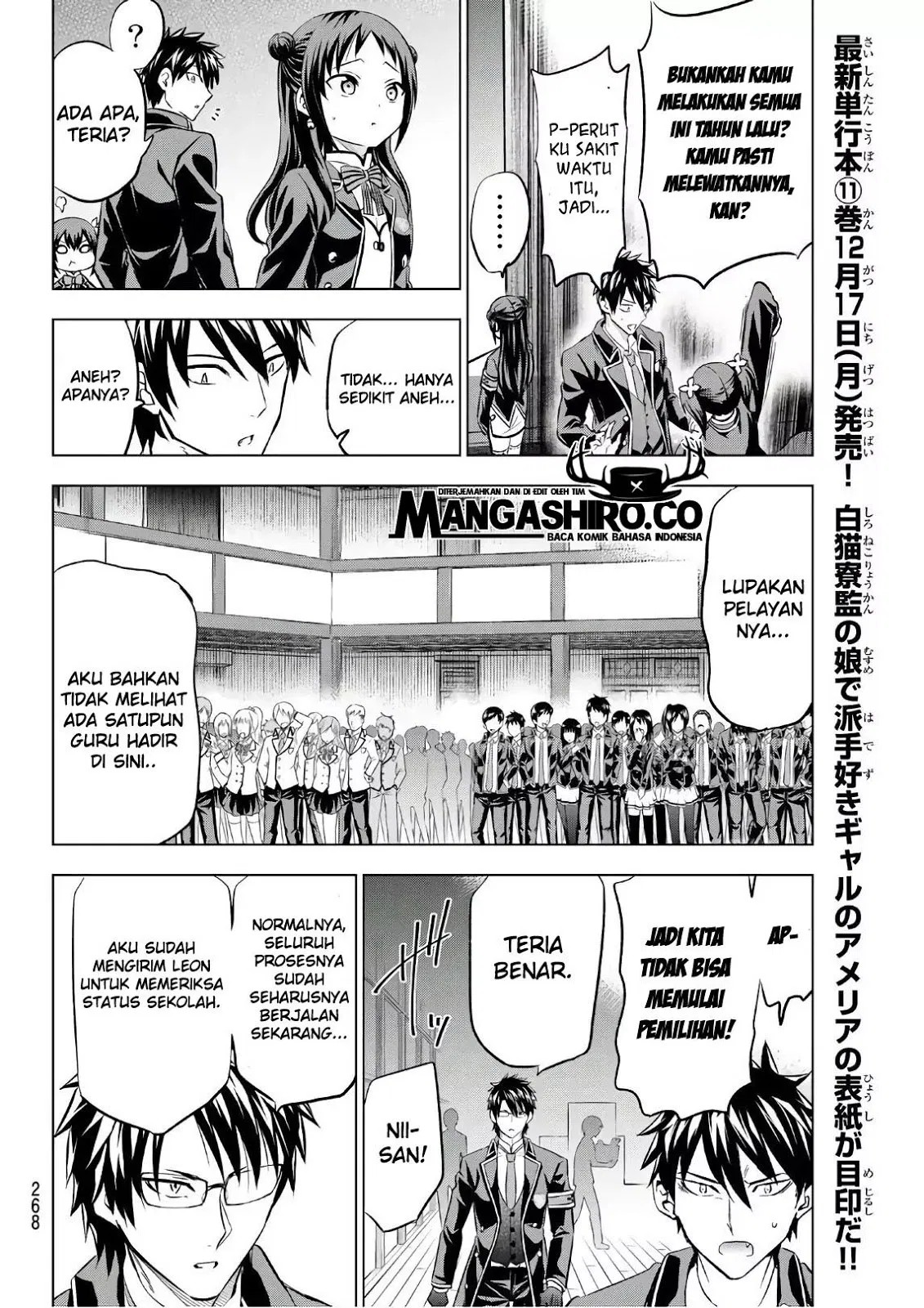 Kishuku Gakkou no Juliet Chapter 85 Bahasa Indonesia