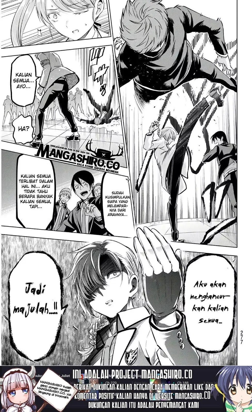 Kishuku Gakkou no Juliet Chapter 85 Bahasa Indonesia