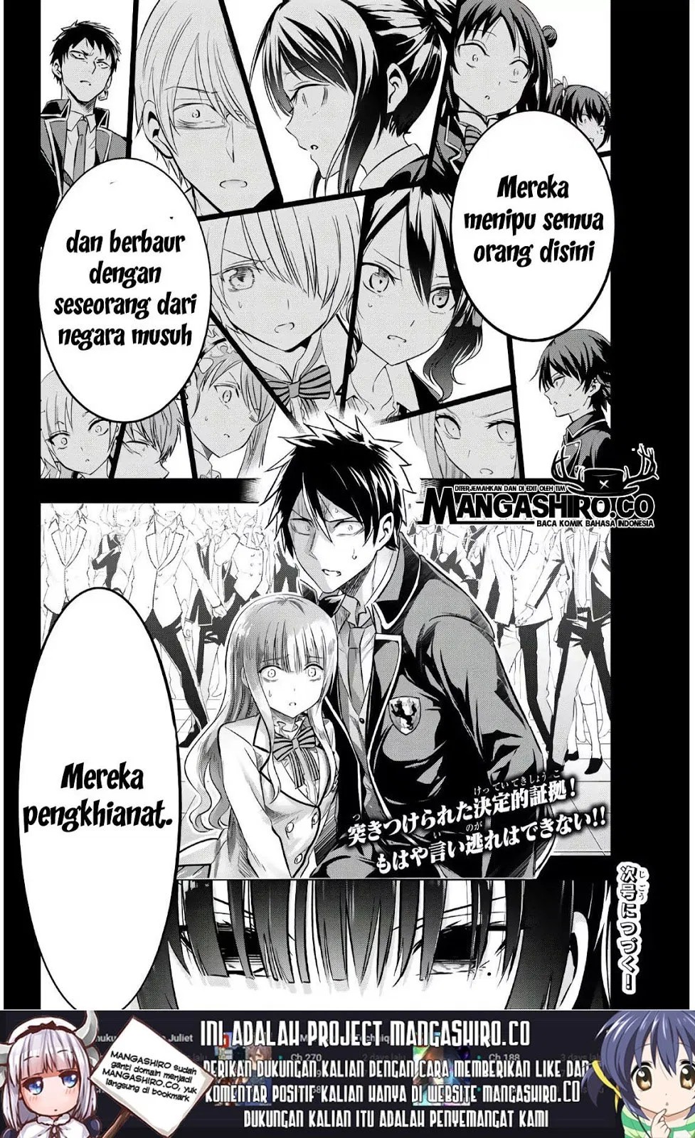 Kishuku Gakkou no Juliet Chapter 85 Bahasa Indonesia