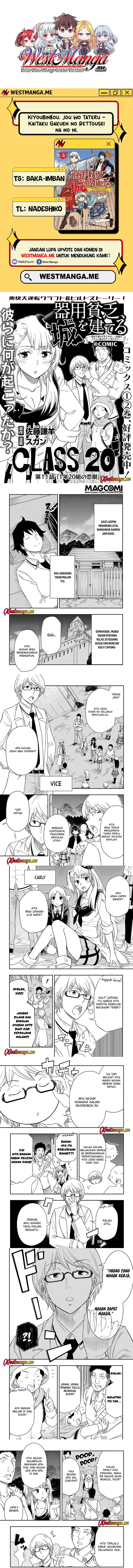 Kiyoubinbou, Jou wo Tateru – Kaitaku Gakuen no Rettousei na no ni, Joukyuu-shoku no Skill to Mahou ga Subete Tsukaemasu chapter 11
