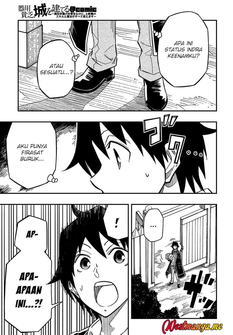 Kiyoubinbou, Jou wo Tateru – Kaitaku Gakuen no Rettousei na no ni Chapter 15 Bahasa Indonesia