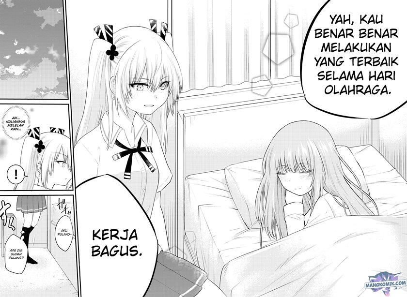 Koe ga dasenai Shoujo wa “Kanojo ga Yasashisugiru” to Omotte iru Chapter 40 Bahasa Indonesia