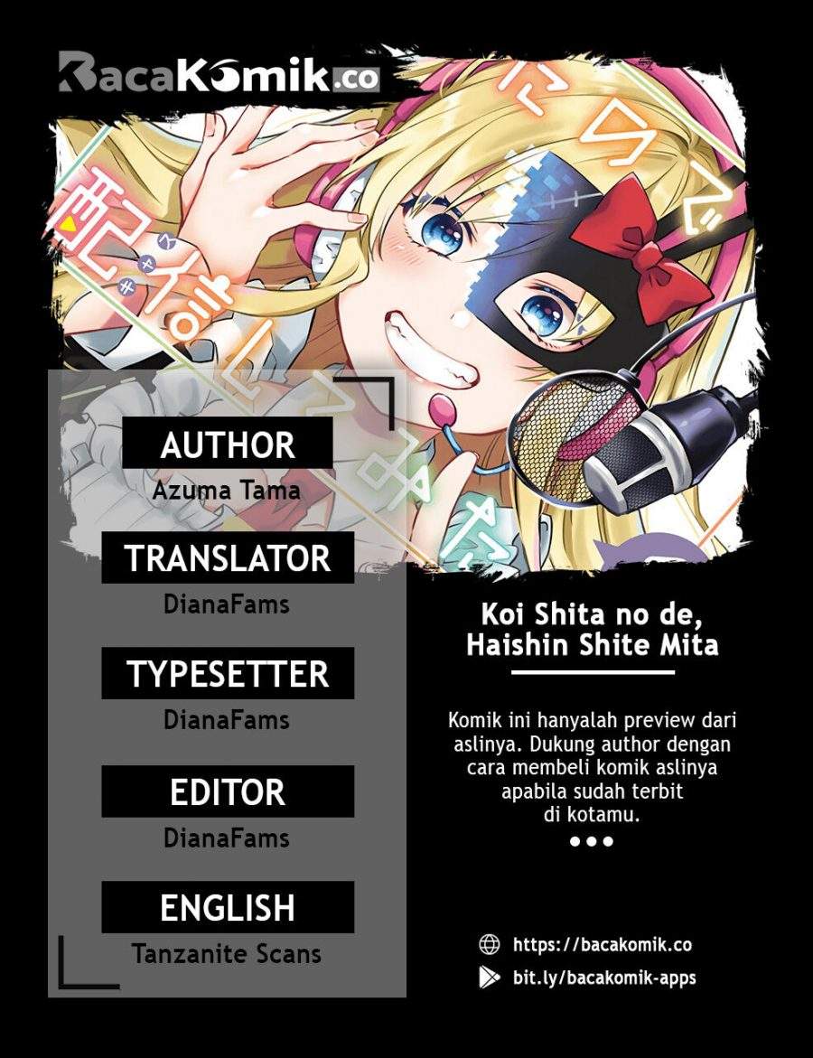 Koi Shita no de, Haishin Shite Mita Chapter 23 Bahasa Indonesia