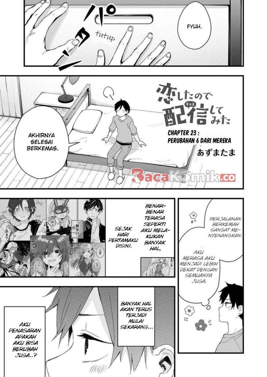 Koi Shita no de, Haishin Shite Mita Chapter 23 Bahasa Indonesia