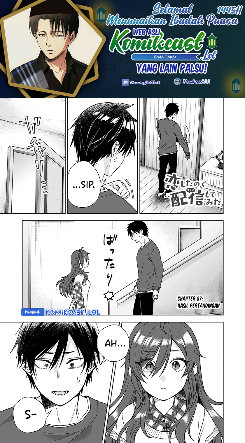 Koi Shita no de, Haishin Shite Mita chapter 87